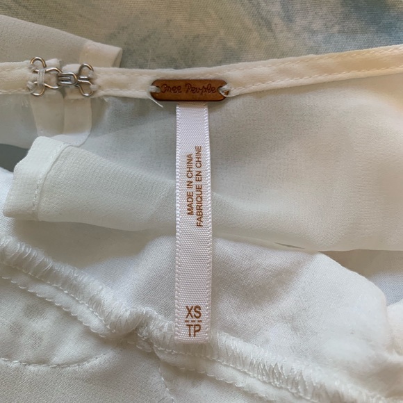 Free People | Lace Eyelet Bow Mini Dress - Picture 6 of 7